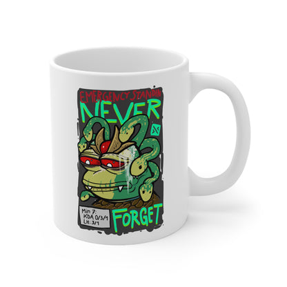 Reincarnation "NEVER FORGET Dusa" Ceramic Coffee Cups, 11oz, 15oz