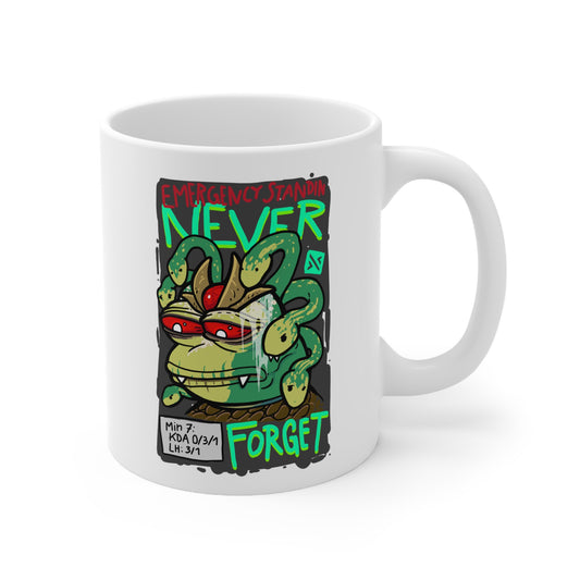 Reincarnation "NEVER FORGET Dusa" Ceramic Coffee Cups, 11oz, 15oz