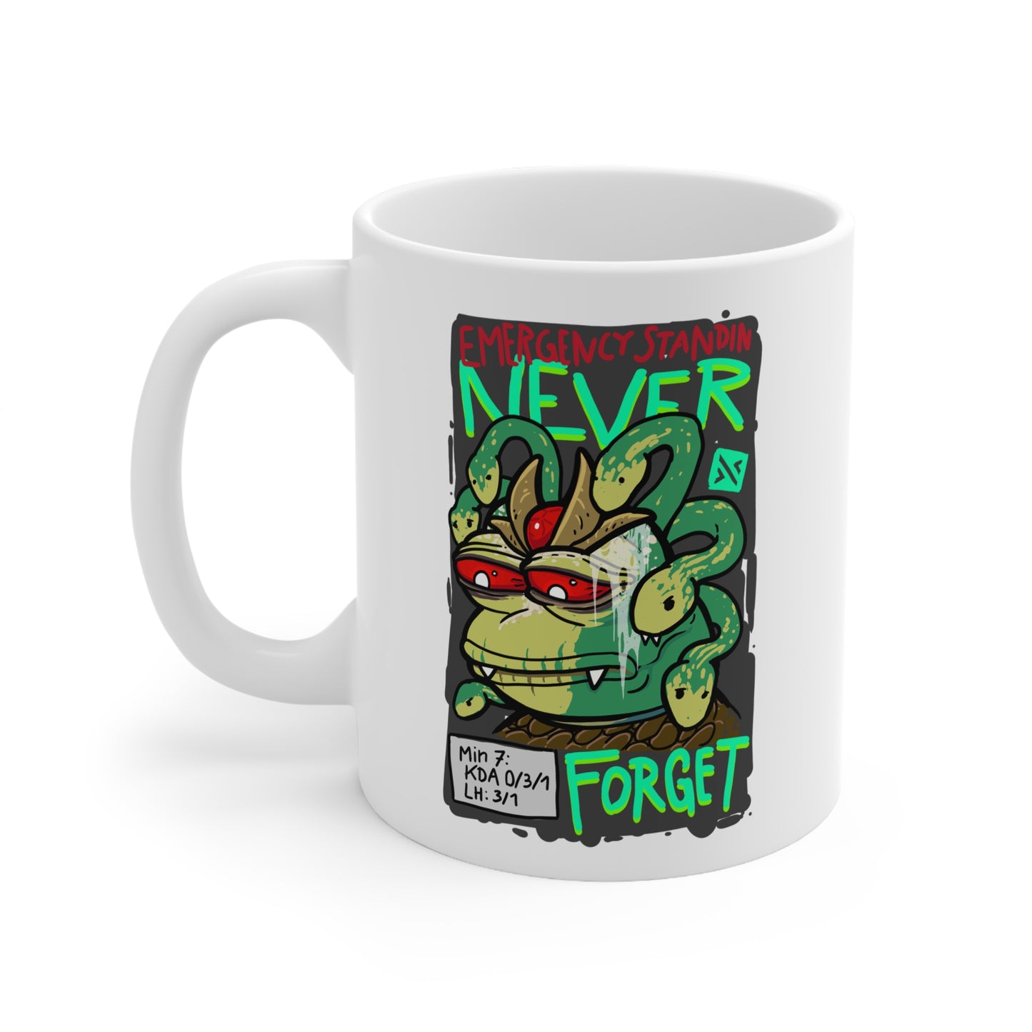 Reincarnation "NEVER FORGET Dusa" Ceramic Coffee Cups, 11oz, 15oz